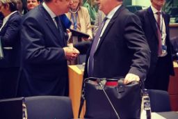 Hoy, en el Consejo de Ministros de la UE, en Bruselas