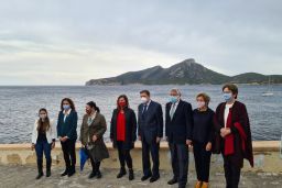 En la presentación de la reserva marina balear de Dragonera (Mallorca)