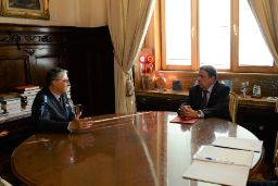 Hoy, en la sede del ministerio 