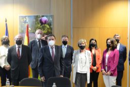 Hoy, en las visita a las instalaciones del grupo