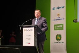 Hoy, en la inauguración de Datagri 2021, en Lleida 