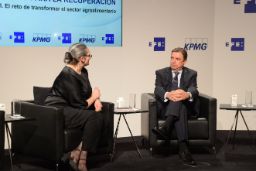 Hoy, en Madrid, en un foro organizado por la agencia Efe y KPMG