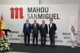 HOY, EN UNA VISITA AL CENTRO DE PRODUCCIÓN DEL GRUPO MAHOU SAN MIGUEL EN ALOVERA (GUADALAJARA)