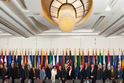 Ayer, en Washington, en la conferencia internacional Agriculture Innovation Mission (AIM) for Climate