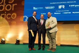 Anoche, en la VIII edición de los premios Porc d’Or, en Córdoba