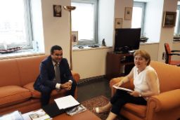 Hoy, en la sede de la Secretaría General de Pesca