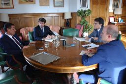 Hoy, en la sede del Ministerio 