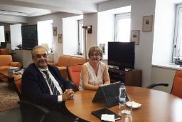 Hoy, en la sede de la Secretaría General de Pesca 