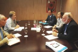 Hoy, en la sede de la Secretaría General de Pesca 