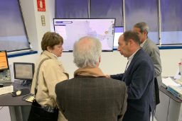 Hoy, en el Centro de Coordinación de Salvamento Marítimo en Tarifa (Cádiz)