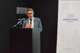 Hoy, en Jabugo (Huelva), en la clausura del Congreso Nacional de Bebidas Espirituosas 