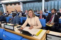 Hoy, en la inauguración del Comité de Pesca de la FAO en Roma