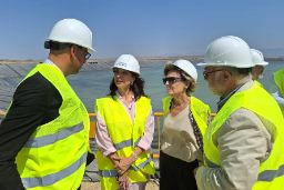 Acto de entrega de las nuevas infraestructuras, en Huesca