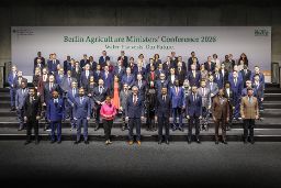 Hoy, en Berlín, en el Foro Global para la Alimentación y la Agricultura  