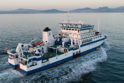 A bordo del buque oceanográfico Miguel Oliver