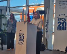 Hoy, en Vigo, en la sede de la Agencia Europea de Control de Pesca