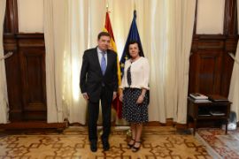 Hoy, en la sede del Ministerio 