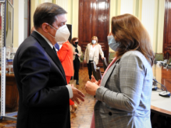 Hoy, en la sede del Ministerio