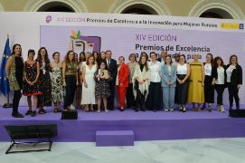 Hoy, en la entrega de los XIV Premios de Excelencia a la Innovación para Mujeres Rurales 