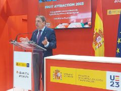 Hoy, en la inauguración de la feria Fruit Attraction