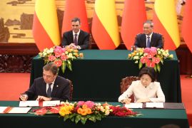Hoy, en el marco del viaje oficial del presidente del Gobierno a China