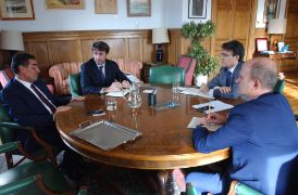 Hoy, en la sede del Ministerio 