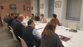 Hoy, en la sede de la Secretaría General de Pesca