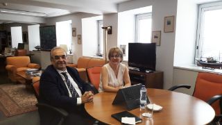 Hoy, en la sede de la Secretaría General de Pesca 