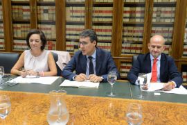 Hoy, en la sede del Ministerio 