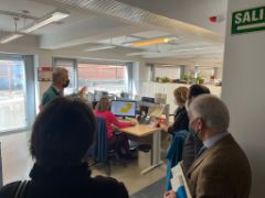 Hoy, en la sede de la Secretaría General de Pesca 