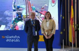 Hoy, durante su visita a Seefood Expo Global, en Barcelona
