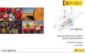 Datos del barómetro del clima de confianza en el sector agroalimentario 