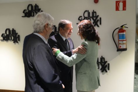 Hoy, en una intervención en el Club Siglo XXI 