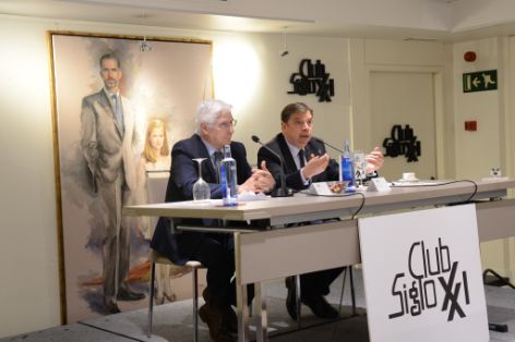 Hoy, en una intervención en el Club Siglo XXI 