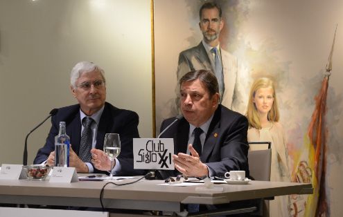 Hoy, en una intervención en el Club Siglo XXI 