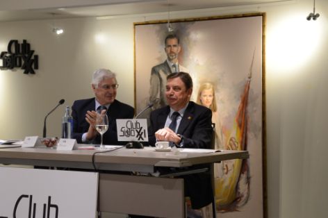 Hoy, en una intervención en el Club Siglo XXI 