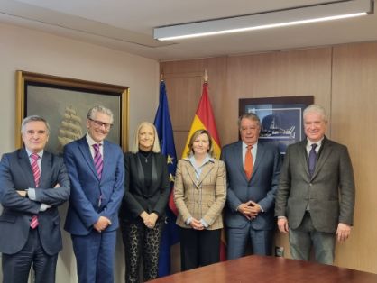 Hoy, en la sede de la Secretaría General de Pesca