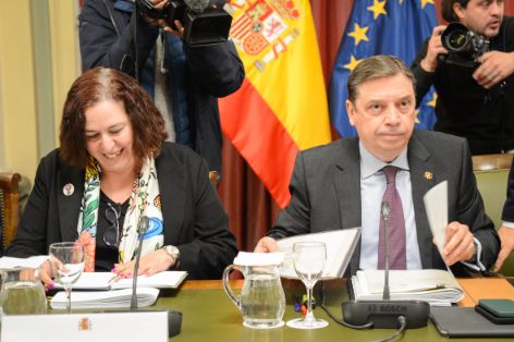 Hoy, en una reunión para explicar el Consejo de Ministros de la UE del lunes
