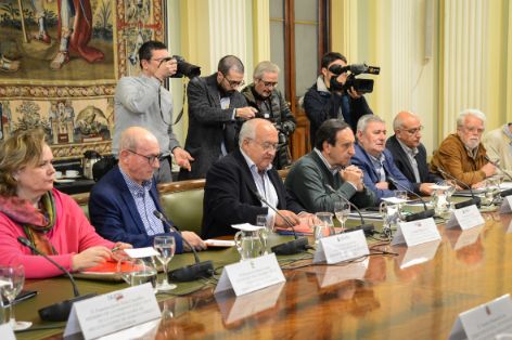 Hoy, en una reunión para explicar el Consejo de Ministros de la UE del lunes