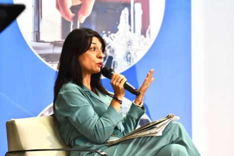 HOY, DURANTE SU PARTICIPACIÓN EN LA FERIA EFIAGUA, EN VALENCIA  