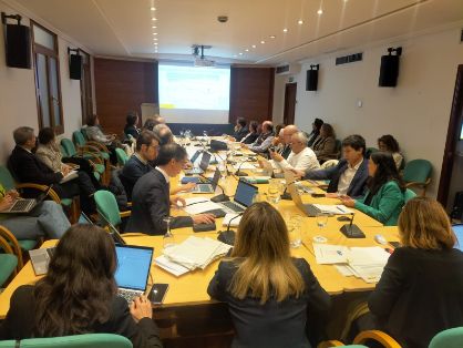 Hoy, en una reunión en Madrid