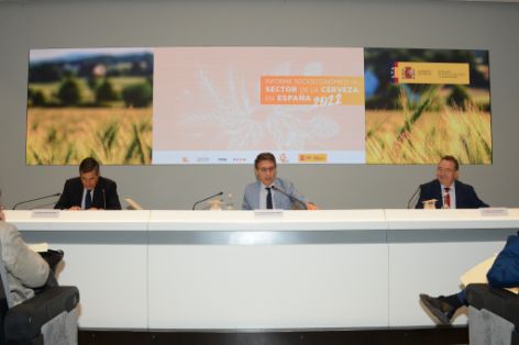 En la presentación del Informe socioeconómico del sector de la cerveza 2022
