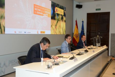 En la presentación del Informe socioeconómico del sector de la cerveza 2022