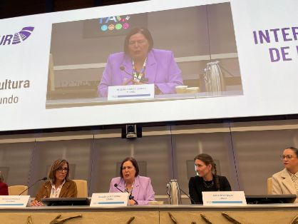 Hoy, en un acto en la FAO, en el marco del Día Internacional de la Mujer