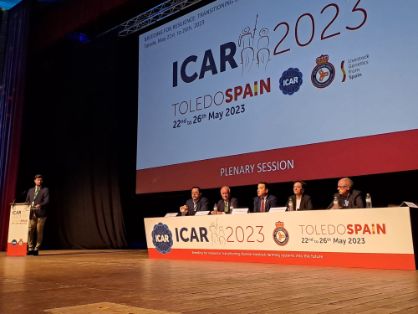 Hoy, en la inauguración del Congreso ICAR 2023, en Toledo