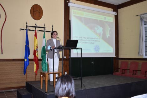 Hoy, en unas jornadas en la Yeguada La Cartuja, en Jerez de la Frontera 


