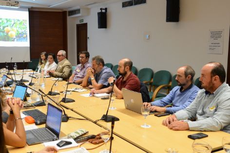 Durante la reunión de la mesa del sector citrícola