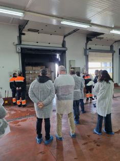 En una jornada de trabajo en el Puesto de Control Fronterizo del puerto de Algeciras  