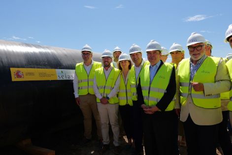 Hoy, en las obras de modernización de Marismas del Guadalquivir 