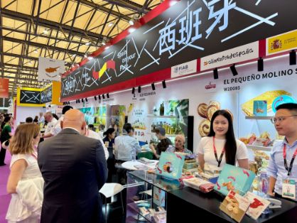 Hoy, en la inauguración de la feria SIAL Shanghai, China